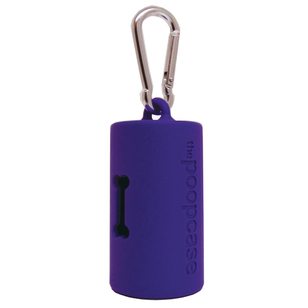 The Purple Poopcase, compostable waste bag dispenser